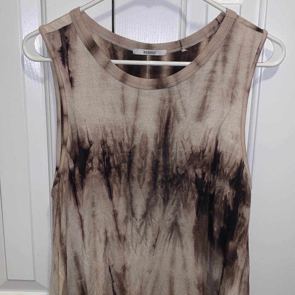 Acemi brown tie dye dress